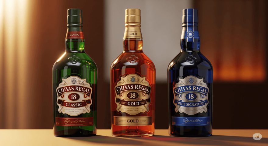Hướng Dẫn Phân Biệt Các Dòng Rượu Chivas 18: Classic, Gold & Blue Signature